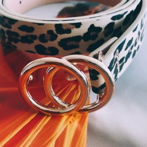 MischkaPu Accessories - Leopard Double O Ring Belt MischkaPu Accessories - Leopard Double O Ring Belt